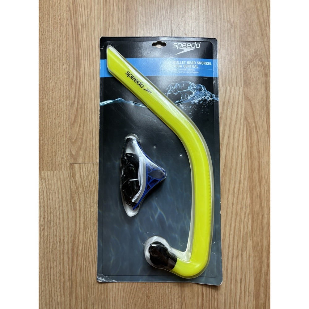 Speedo Unisex Adult Swim Training Snorkel Bullet Head NEW IN DAMAGED PACKAGING